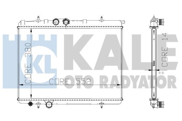 KALE OTO RADYATÖR Radiaator,mootorijahutus 216699